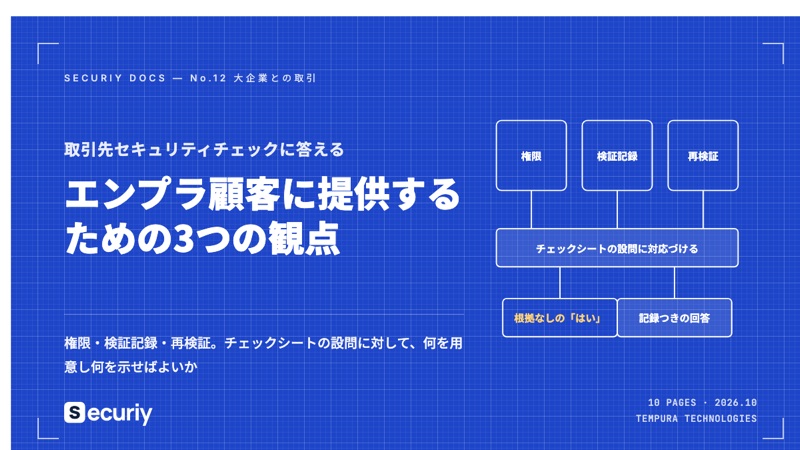 エンプラ顧客に提供するための3つの観点の表紙